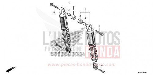 COUSSIN ARRIERE SH150G de 2016